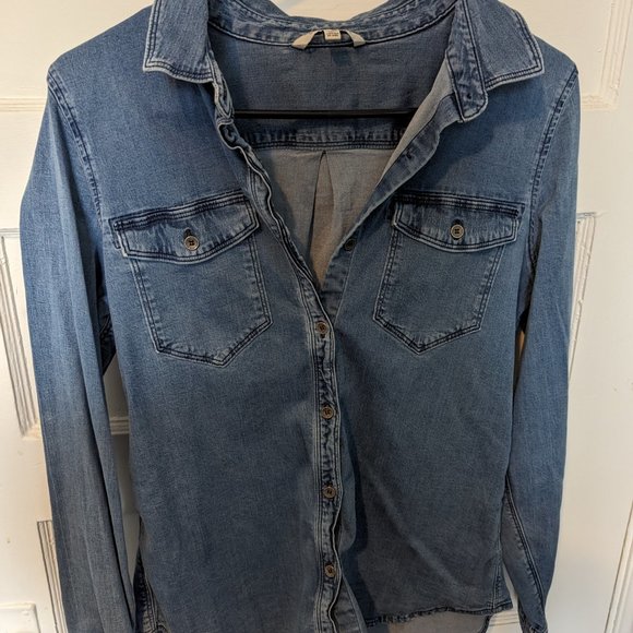 Calvin Klein Denim Button Down Shirt - Picture 4 of 4